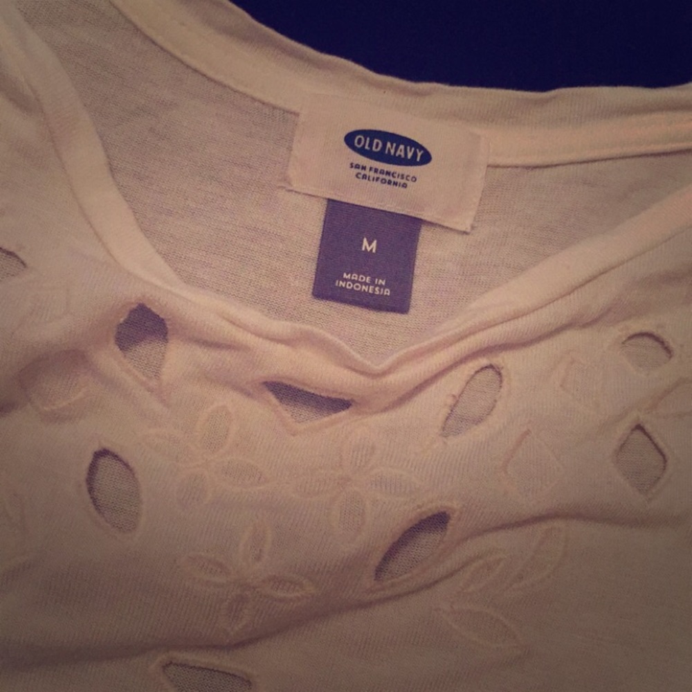 White Old Navy Tank Top Medium